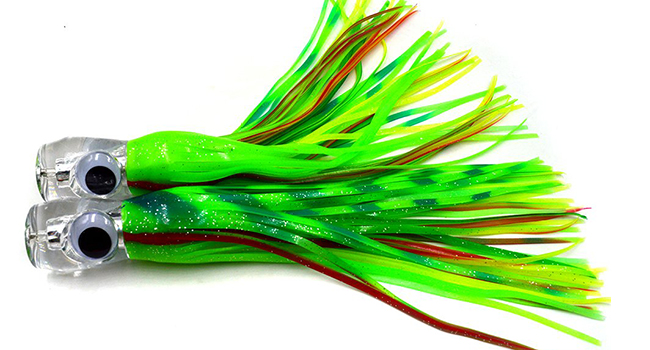 Acrylic head trolling lure offshore product line